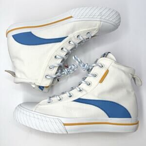 ONCEPT Bogota High Top Blue White Sneakers Women’s 7 Anthropologie
